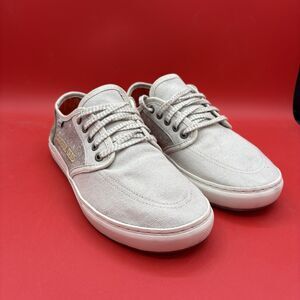 Sanuk x Grateful Dead Men's Tideline Lace-X Tan Canvas Sneakers Shoes Size 9